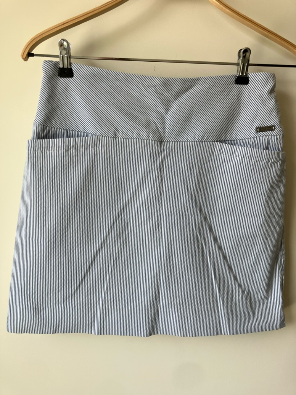 SC & CO Blue White Stripe Pull-on Skirt Skort Women’s M for Golf or Pickleball